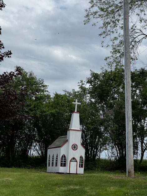 I love this miniature church I found on one of my drives.